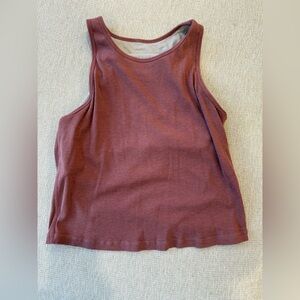 Vuori Women's Pose Plyo Tank Top in Dusty Rose